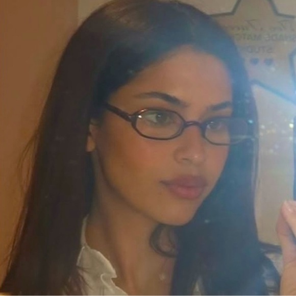 Tortoiseshell Oval Y2K Bayonetta Glasses - Picture 1 of 4